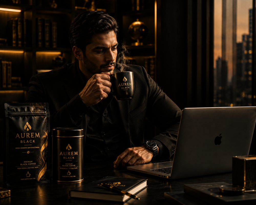 AuremBlack lifestyle coffee